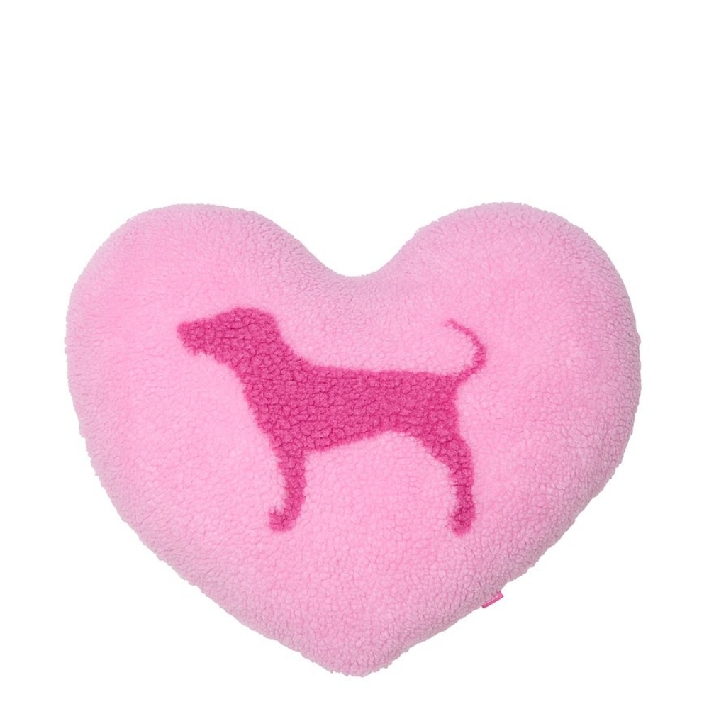 VS PINK Dog Heart Throw Pillow